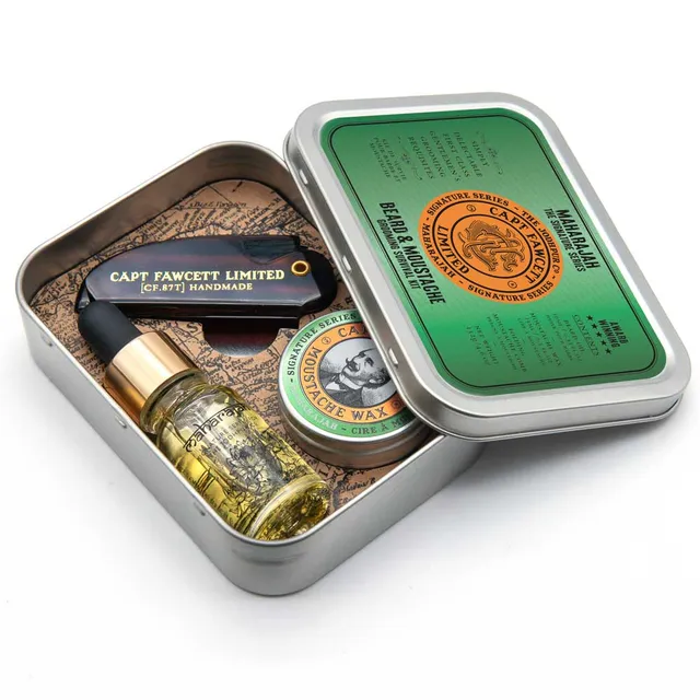 captain-fawcett-maharajah-grooming-survival-kit-coffret-de-voyage-huile-barbe-ci image 1