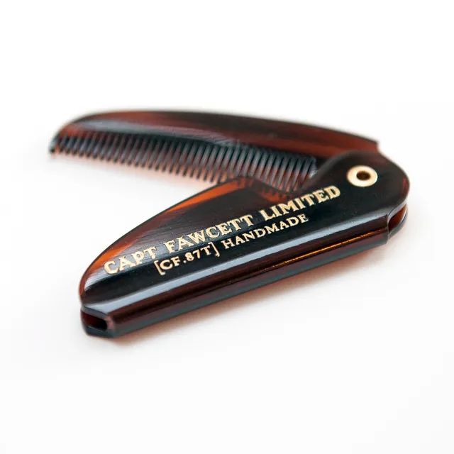 captain-fawcett-folding-pocket-moustache-comb-cf-87t-peigne-moustache-pliant-fin image 1