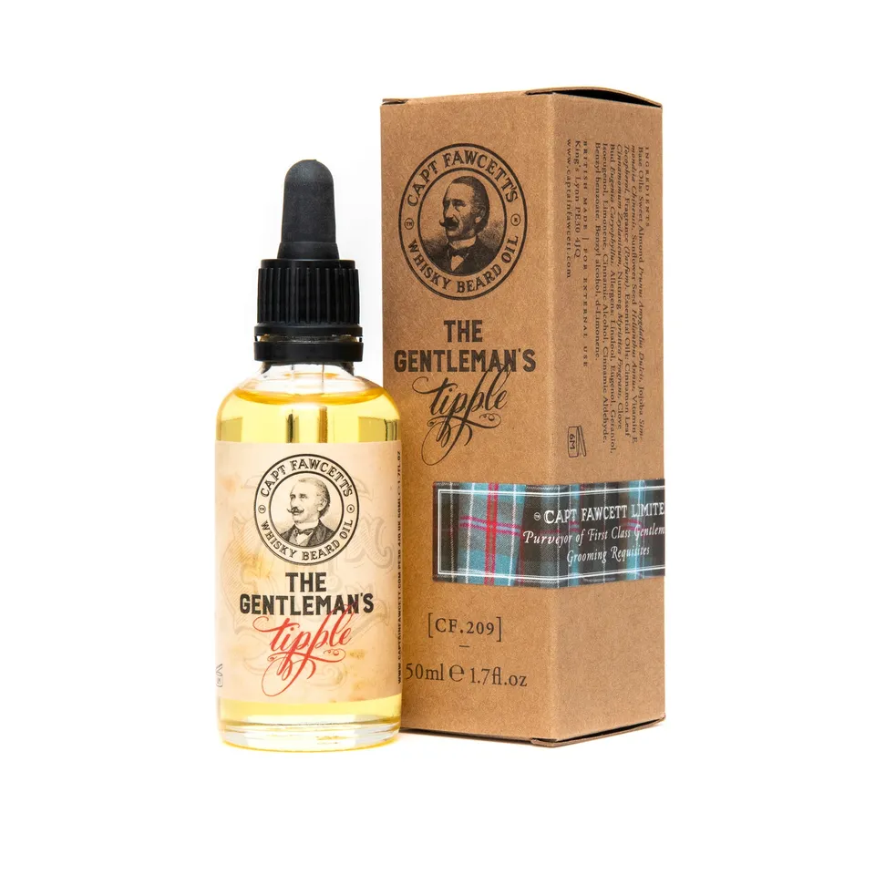 captain-fawcett-whisky-beard-oil-cf-209-huile-barbe-au-whisky-50-ml-amande-douce image 1