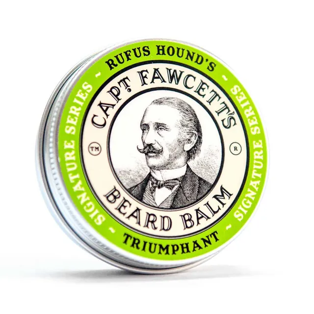 captain-fawcett-triumphant-beard-balm-baume-barbe-nourrissant-rufus-hound-notes- image 1