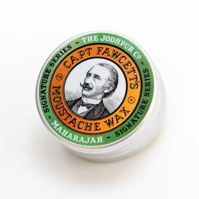 captain-fawcett-maharajah-moustache-wax-cire-moustache-parfum-rose-pices-et-cuir image 1