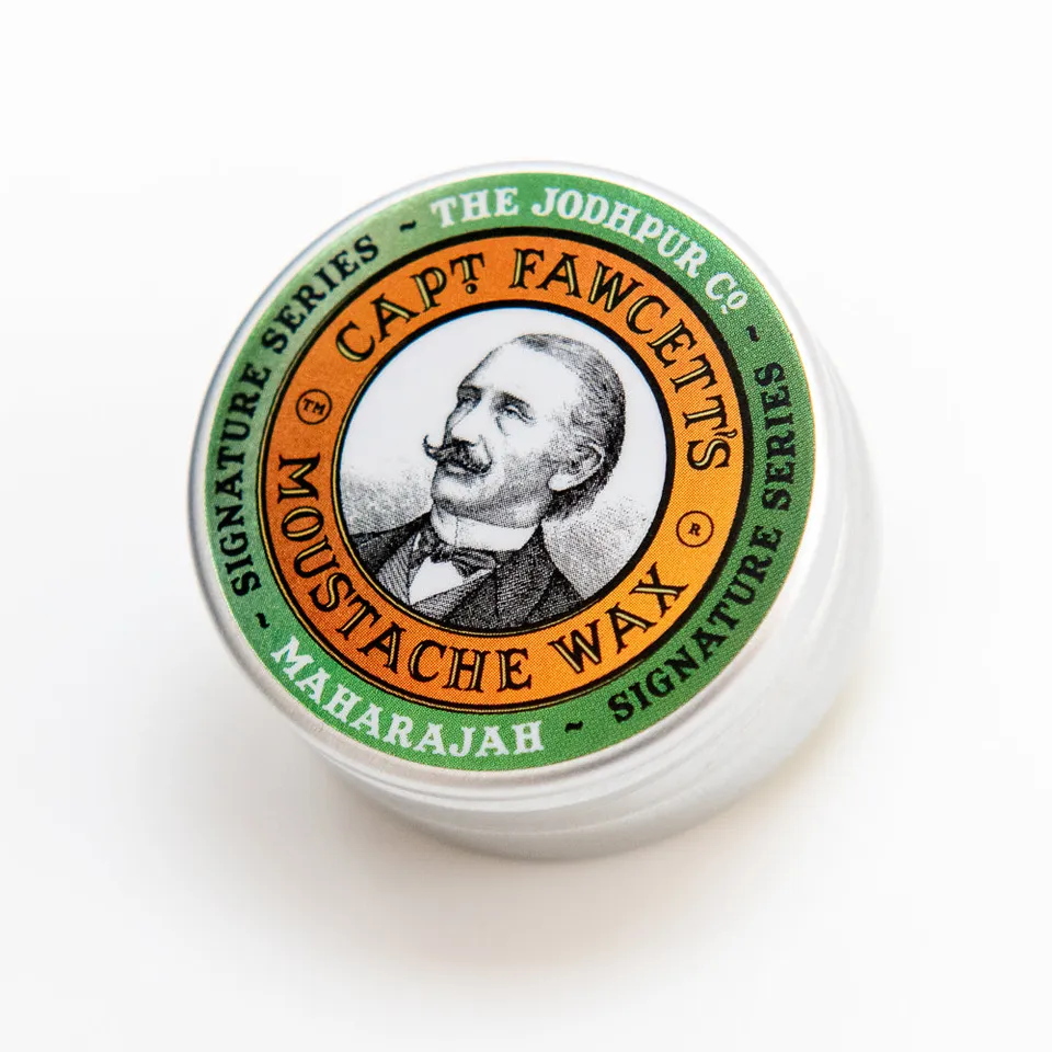 captain-fawcett-maharajah-moustache-wax-cire-moustache-parfum-rose-pices-et-cuir image 1