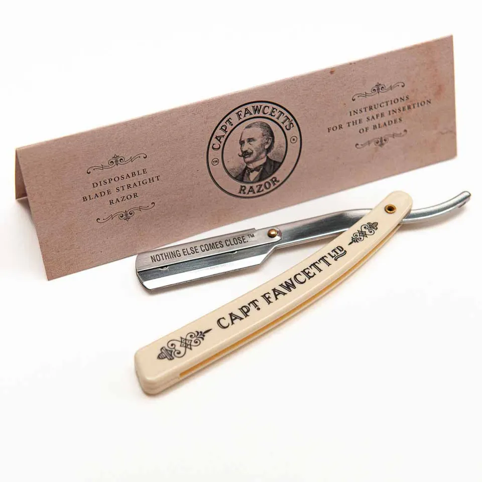 captain-fawcett-disposable-blade-straight-razor-rasoir-droit-lames-jetables-manc image 1