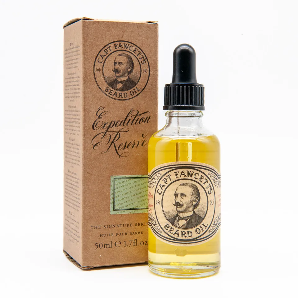 captain-fawcett-expedition-reserve-beard-oil-50-ml-huile-barbe-nourrissante-bois image 1