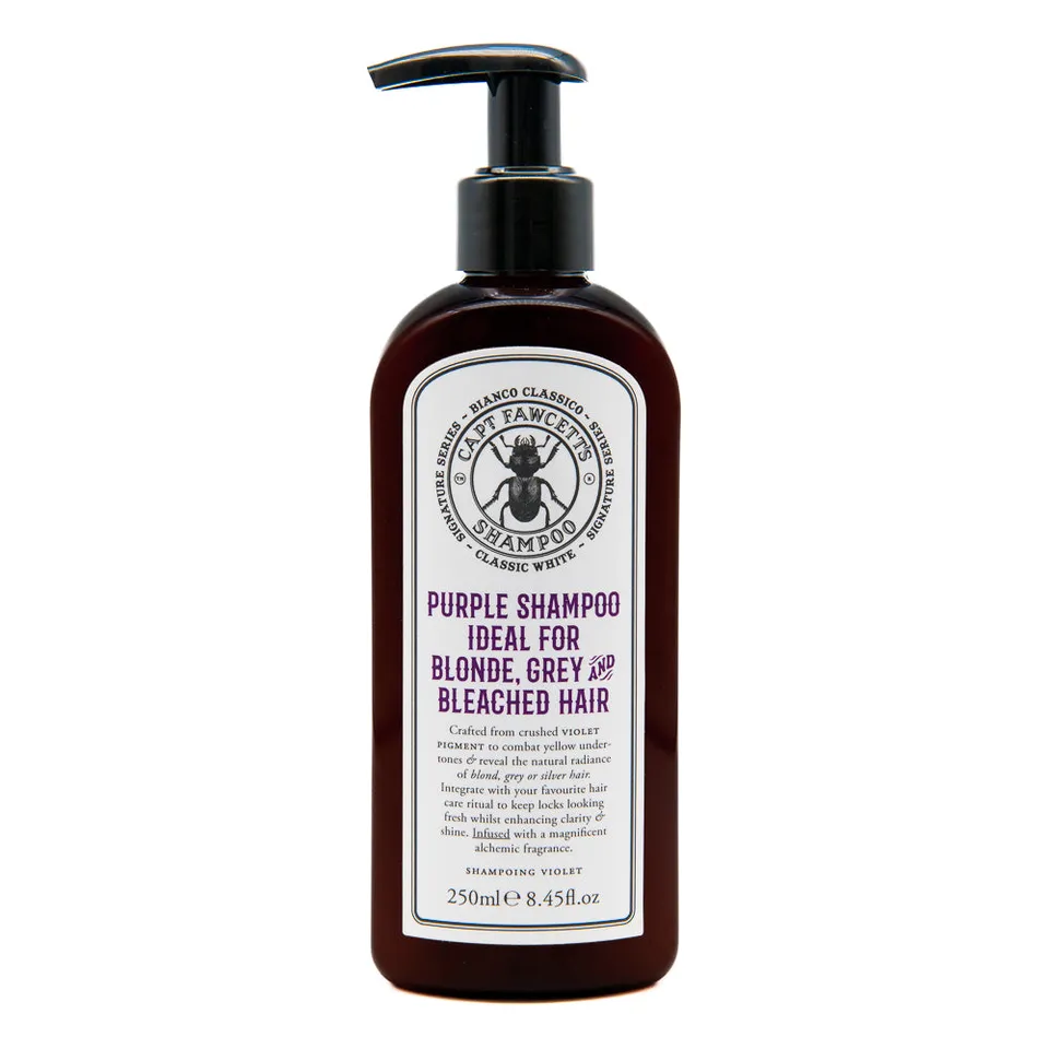 captain-fawcett-bianco-classico-purple-shampoo-shampooing-violet-anti-jaune-chev image 1