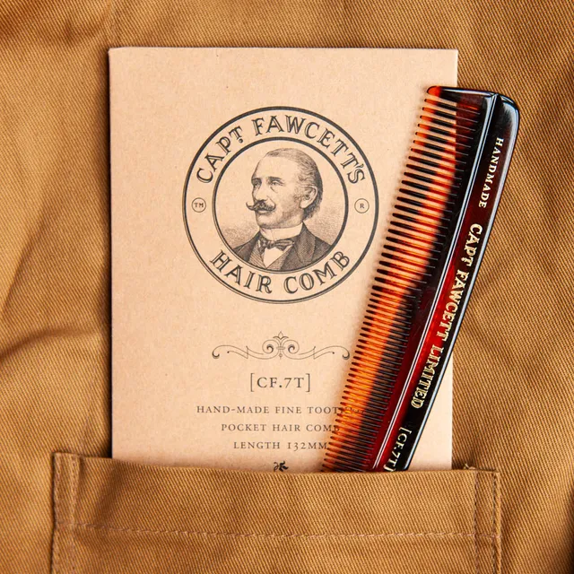 captain-fawcett-hair-comb-cf-7t-peigne-cheveux-fin-en-ac-tate-de-cellulose-132-m image 1