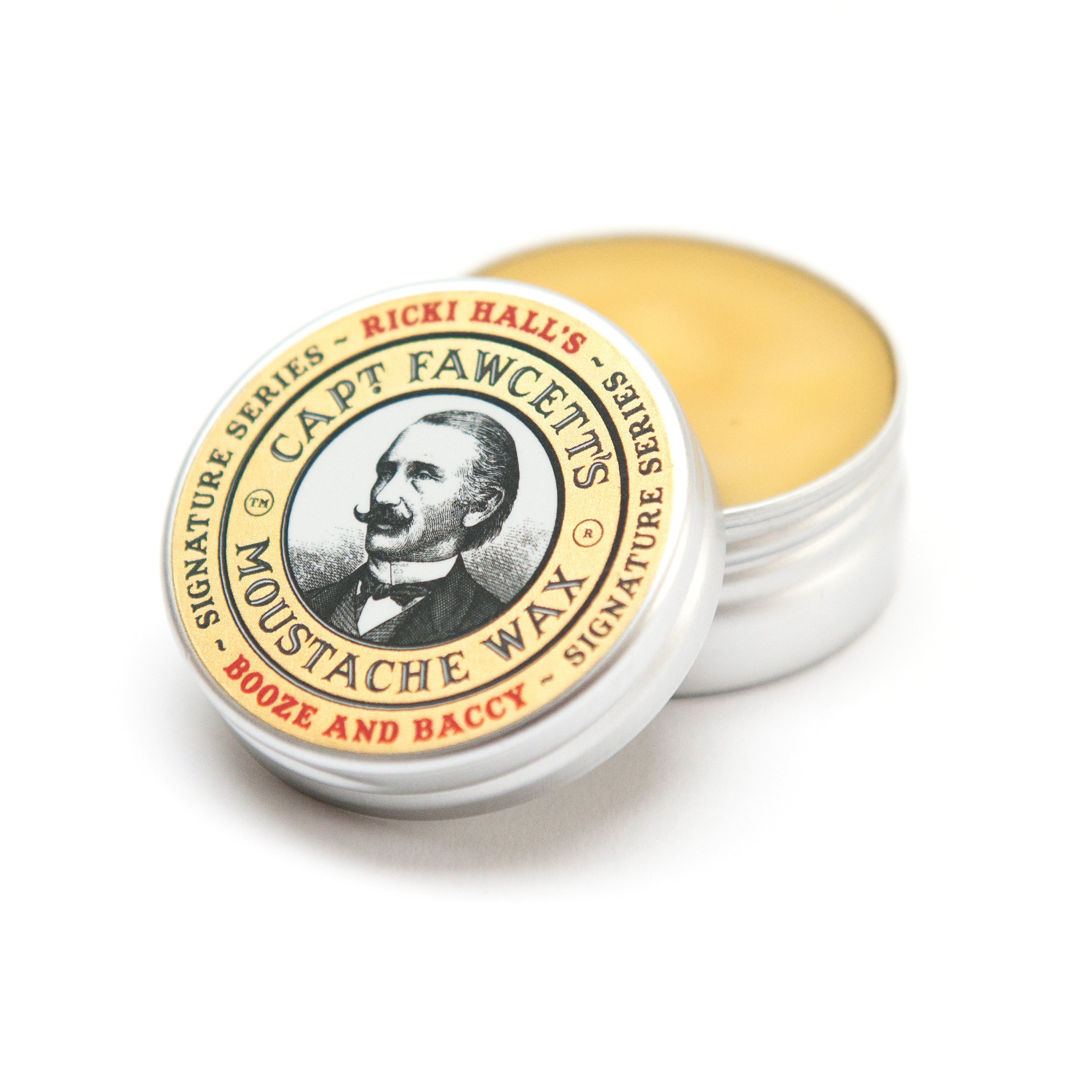 captain-fawcett-booze-baccy-cire-moustache-fixation-forte-parfum-rhum-tabac-et-c image 1