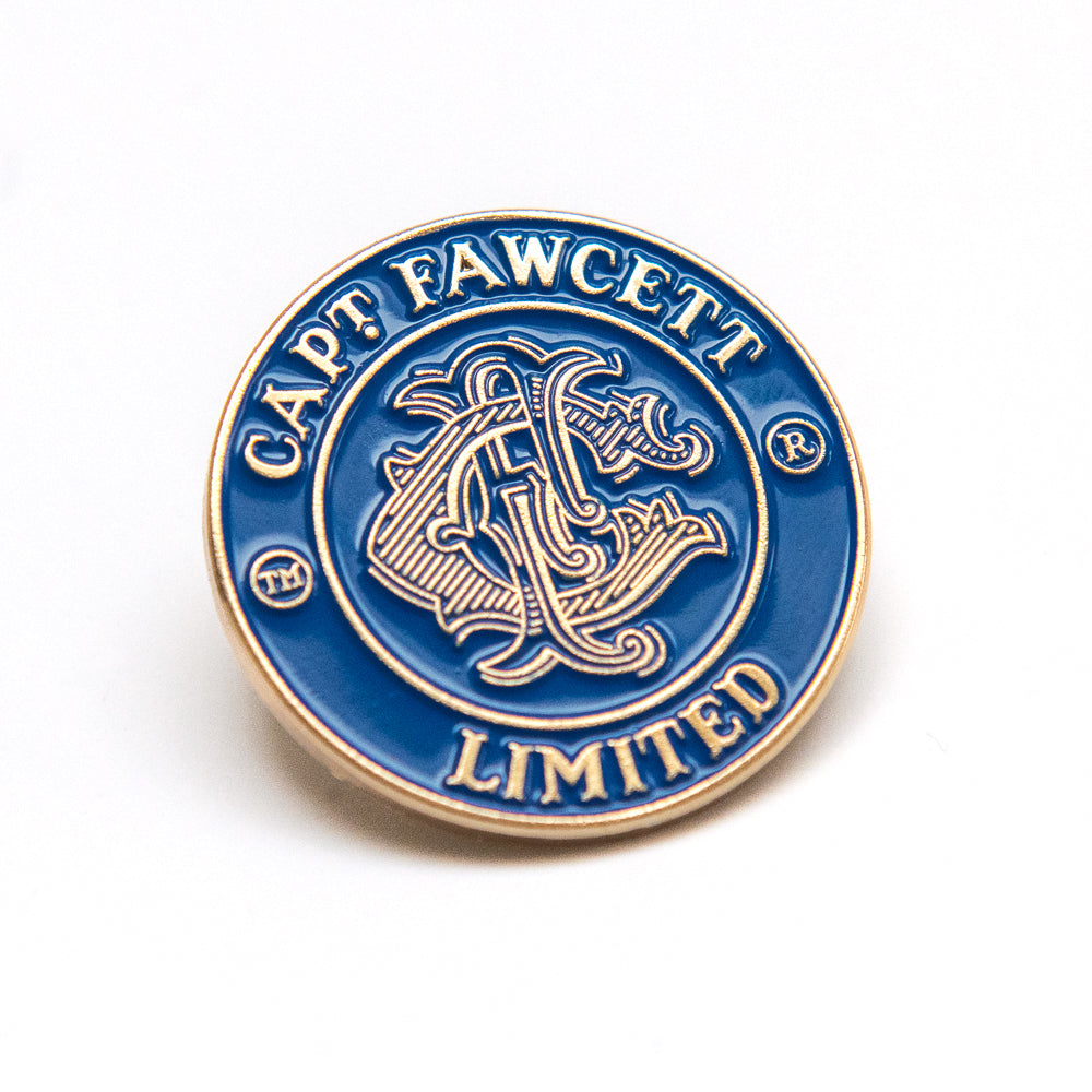 captain-fawcett-mallard-stove-enamel-badge-pin-s-maill-lner-bleu-et-or-collectio image 1
