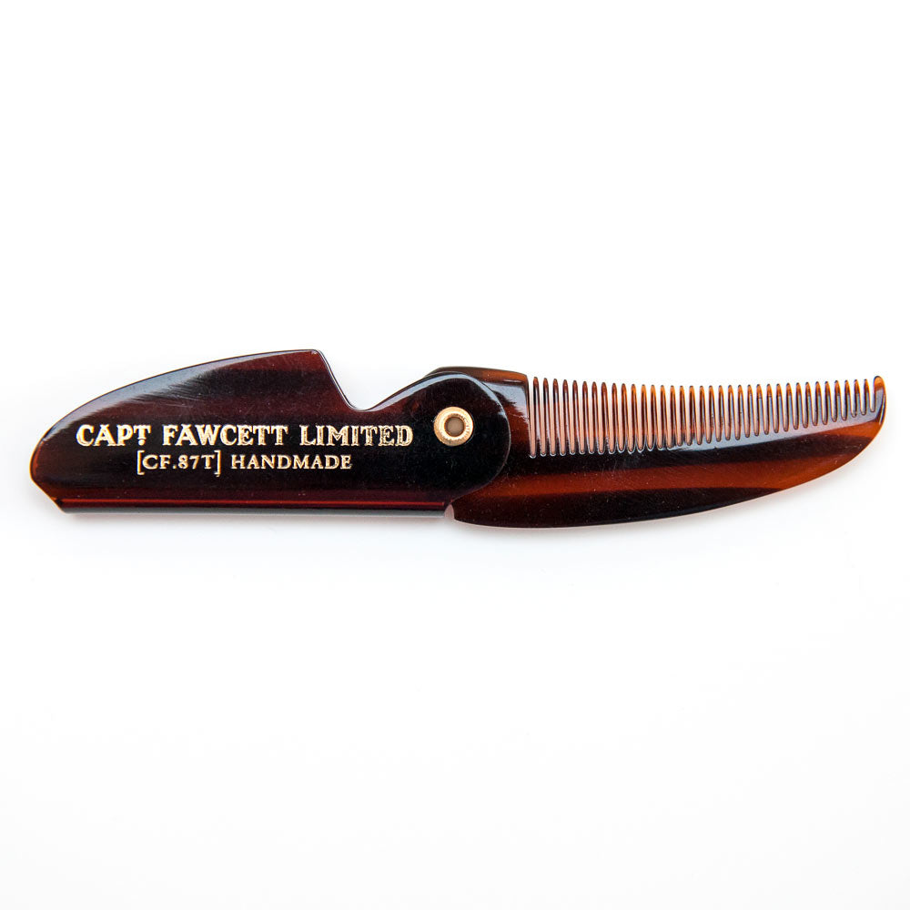 captain-fawcett-folding-pocket-moustache-comb-cf-87t-peigne-moustache-pliant-fin image 2