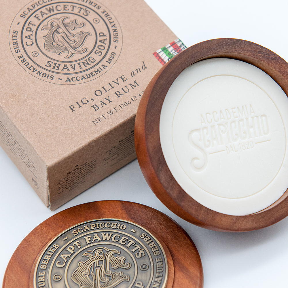 captain-fawcett-scapicchio-shaving-soap-refill-recharge-savon-raser-figue-olive- image 2