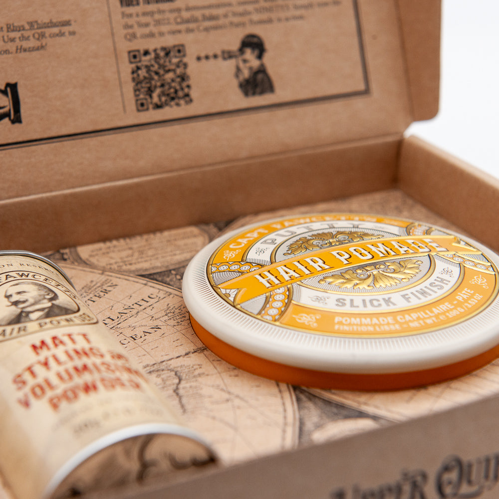 captain-fawcett-hair-couture-gift-set-coffret-coiffant-putty-pomade-poudre-coiff image 2