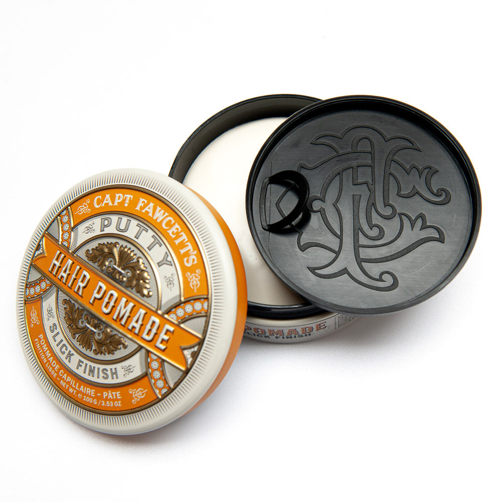 captain-fawcett-putty-pomade-tenue-forte-finition-naturelle-pour-cheveux-pais-et image 2