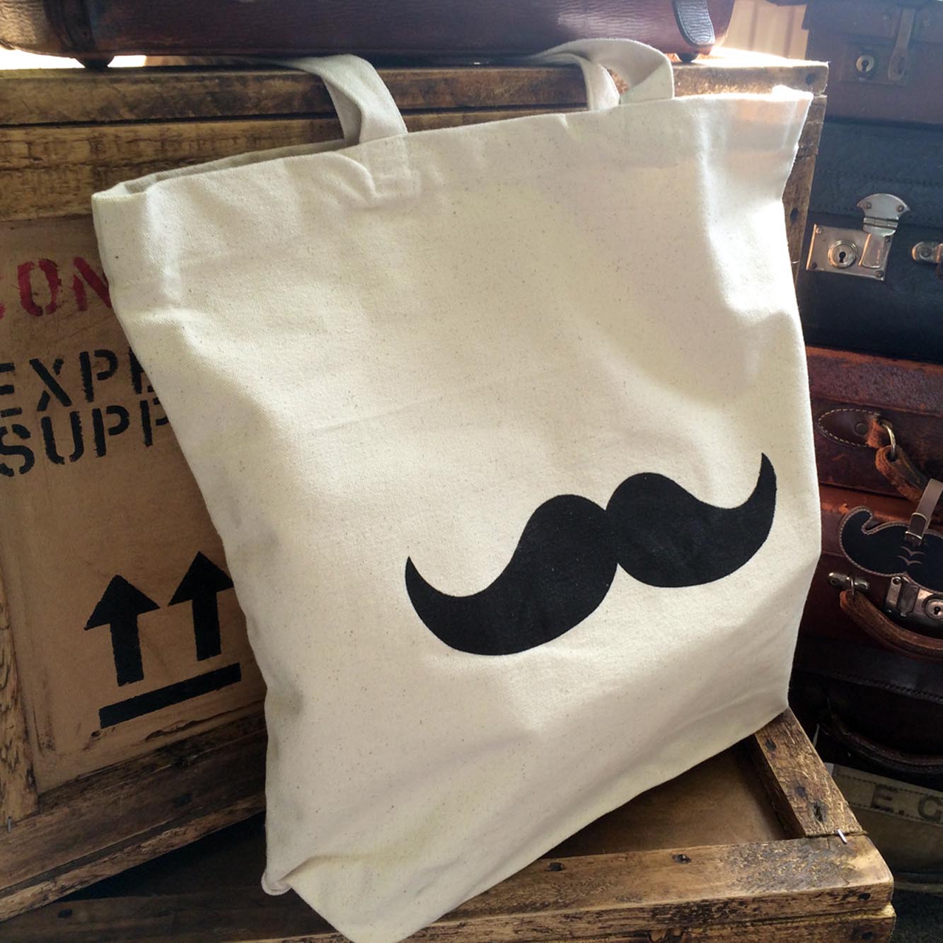 captain-fawcett-sac-tote-du-capitaine-sac-en-toile-de-sac-farine-vintage image 2