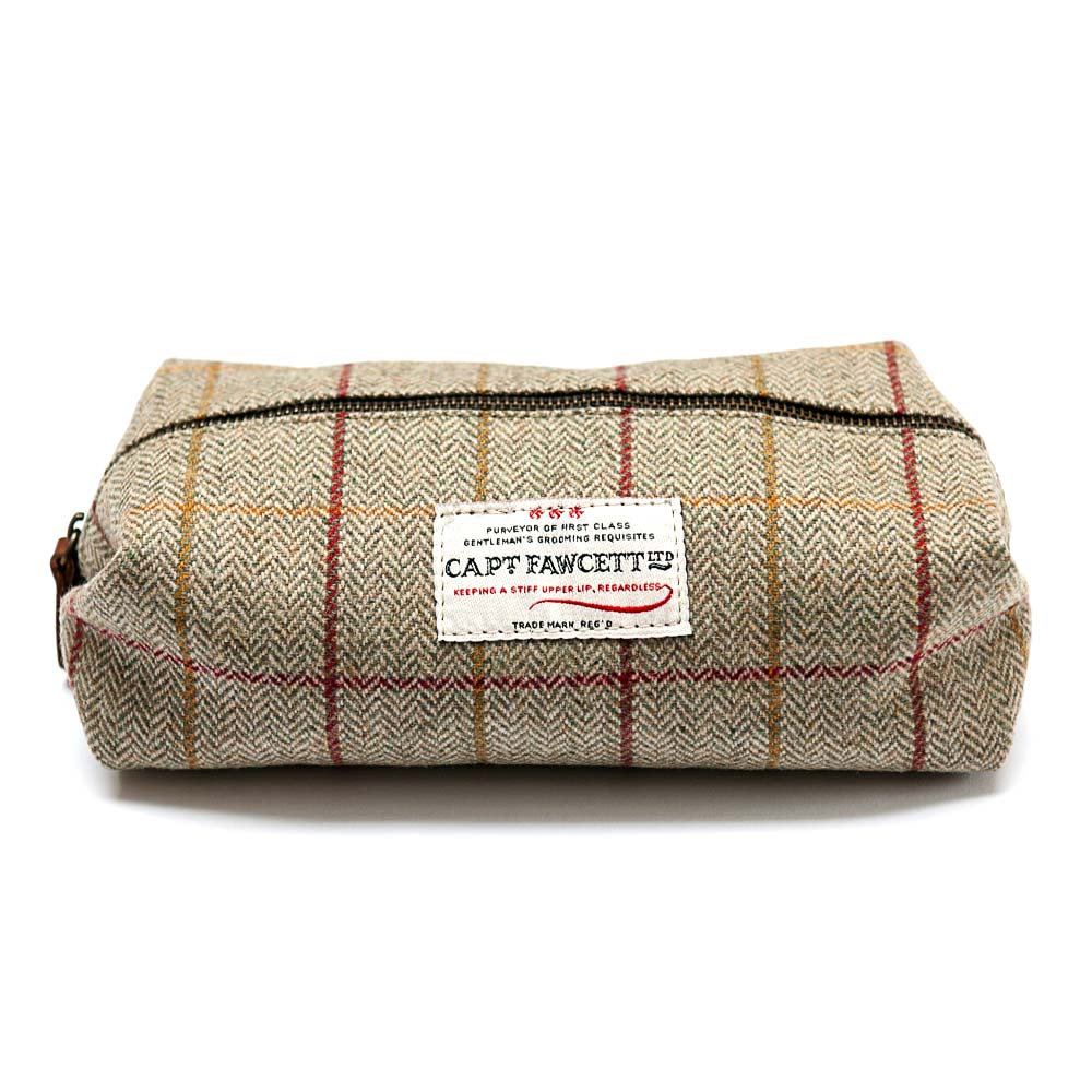 captain-fawcett-tweed-wash-bag-cf-318-trousse-de-toilette-en-tweed-britannique-a image 1