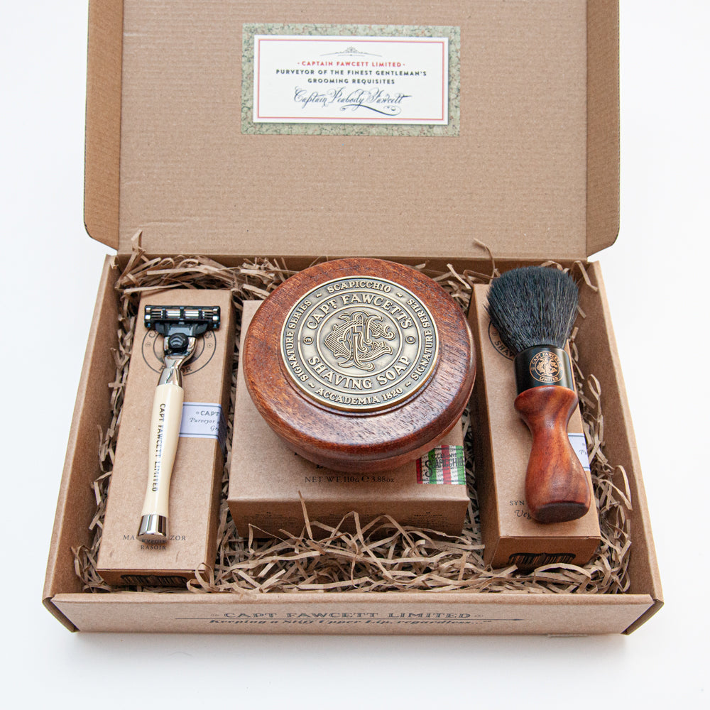 captain-fawcett-scapicchio-coffret-cadeau-rasage-traditionnel-savon-figue-olive- image 1
