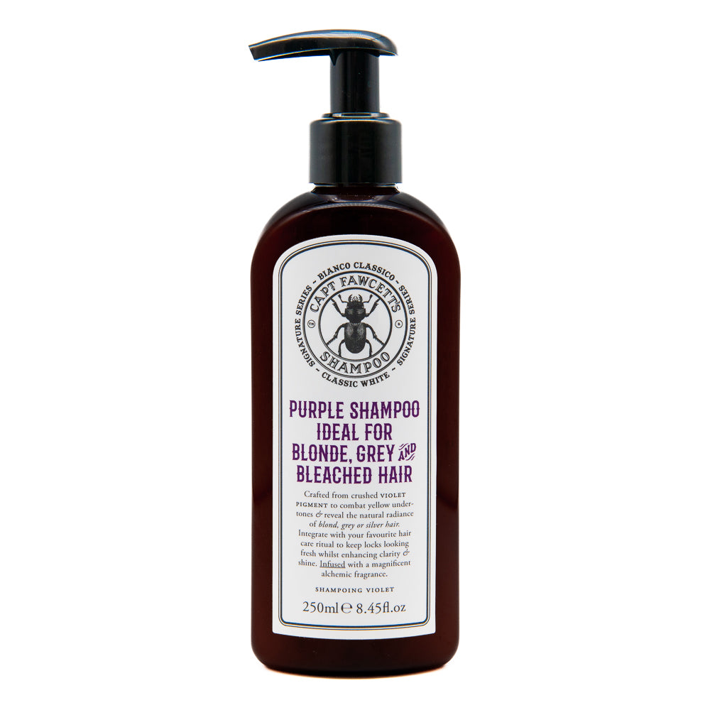 captain-fawcett-bianco-classico-purple-shampoo-shampooing-violet-anti-jaune-chev image 1