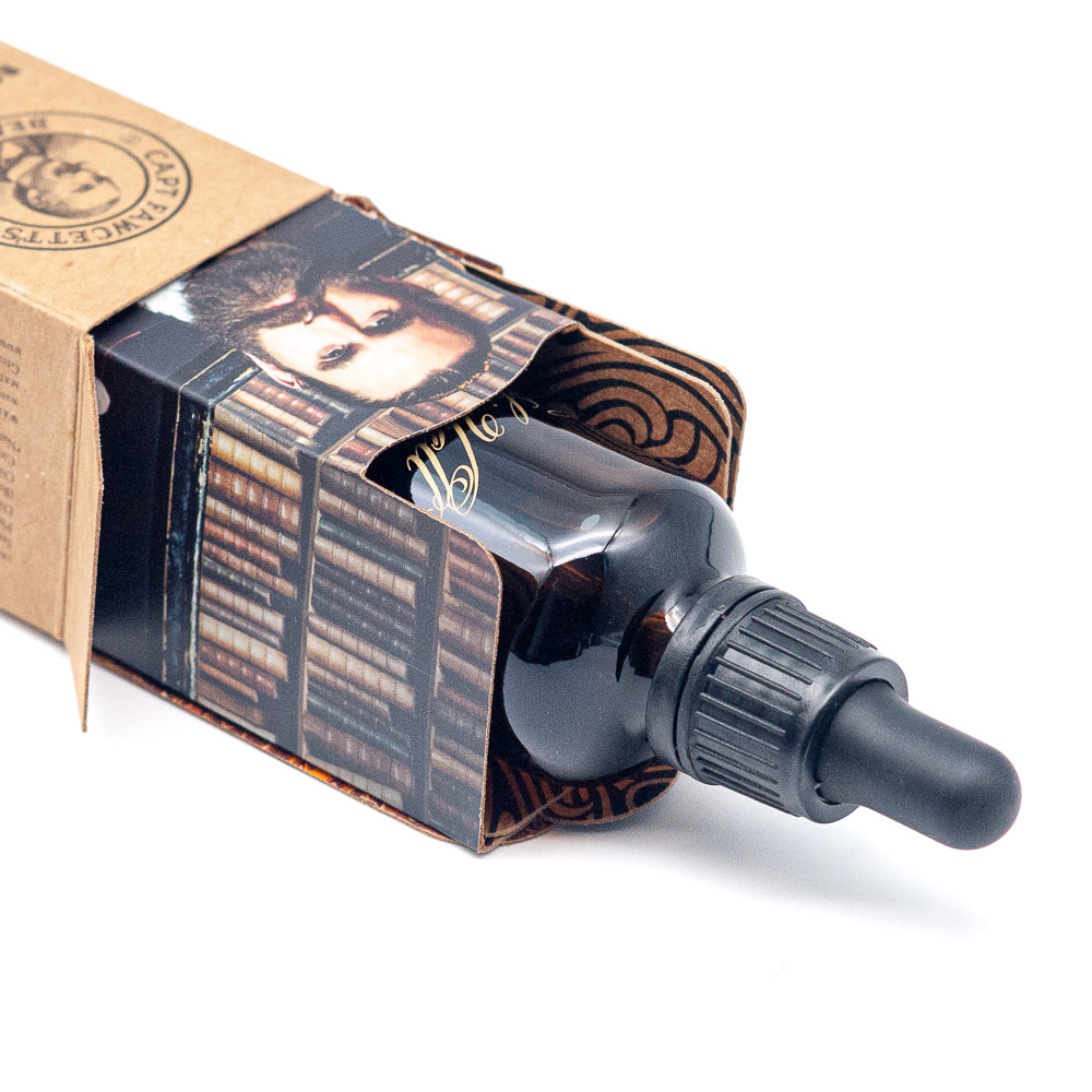 captain-fawcett-booze-baccy-beard-oil-ricki-hall-50-ml-huile-barbe-tabac-miel-en image 4