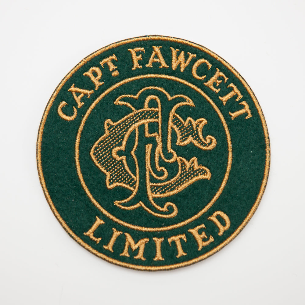 captain-fawcett-embroidered-felt-patch-cusson-brod-monogramme-cf-sur-feutrine-ve image 2