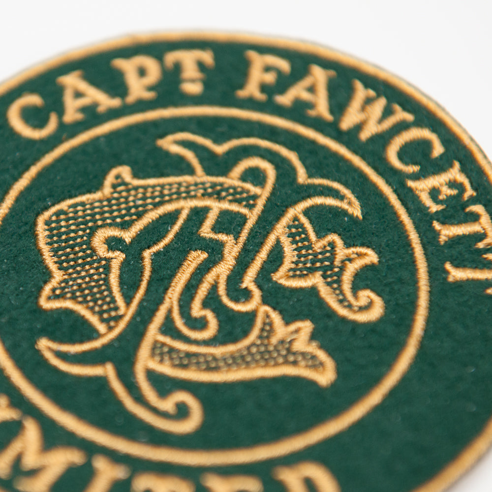 captain-fawcett-embroidered-felt-patch-cusson-brod-monogramme-cf-sur-feutrine-ve image 3