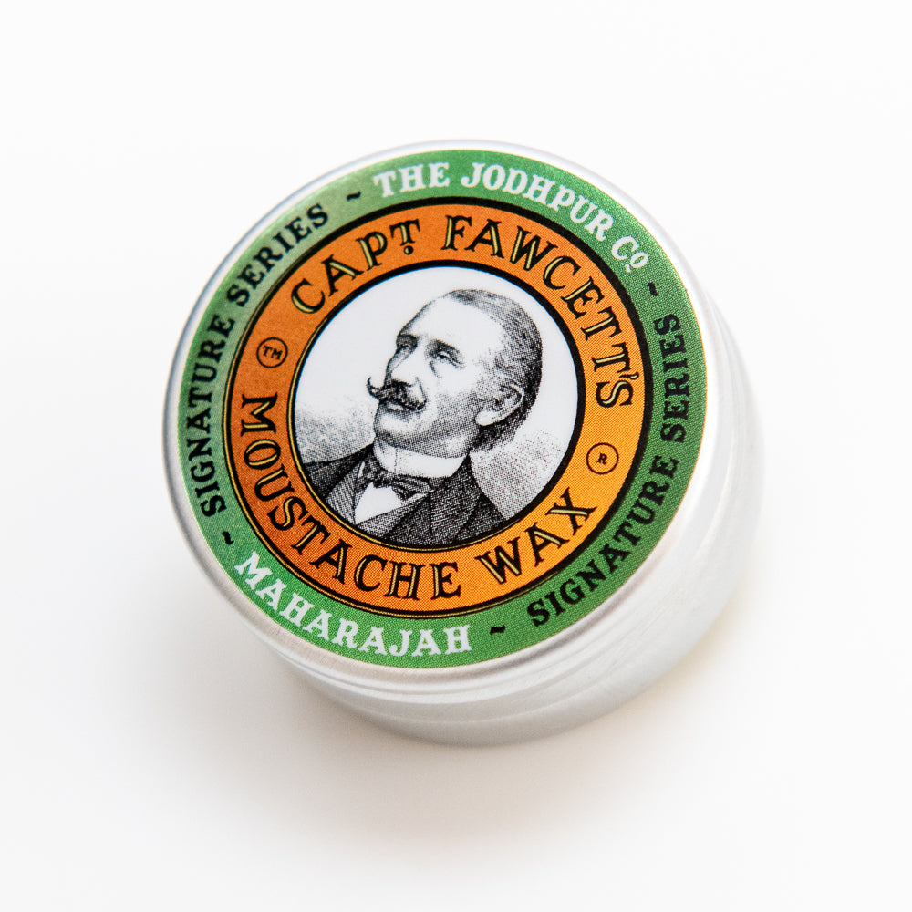 captain-fawcett-maharajah-moustache-wax-cire-moustache-parfum-rose-pices-et-cuir image 1