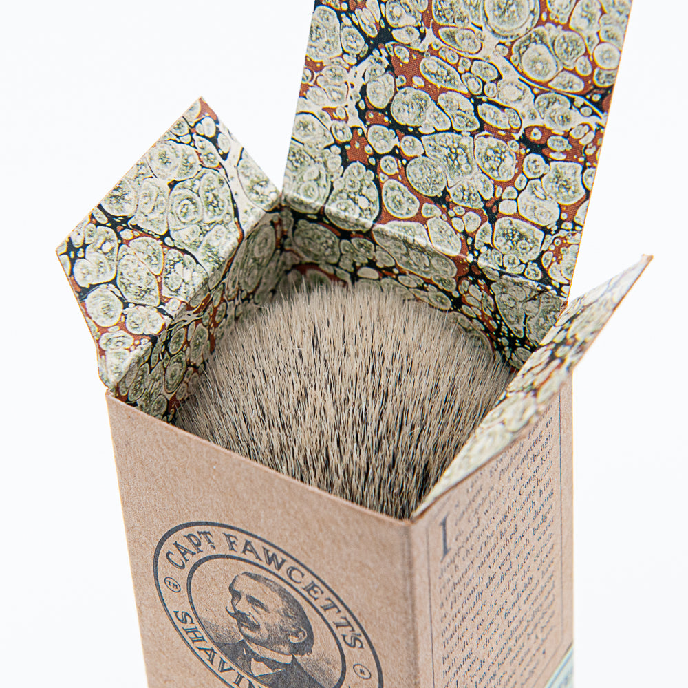 captain-fawcett-faux-badger-shaving-brush-blaireau-de-rasage-synth-tique-sans-cr image 2