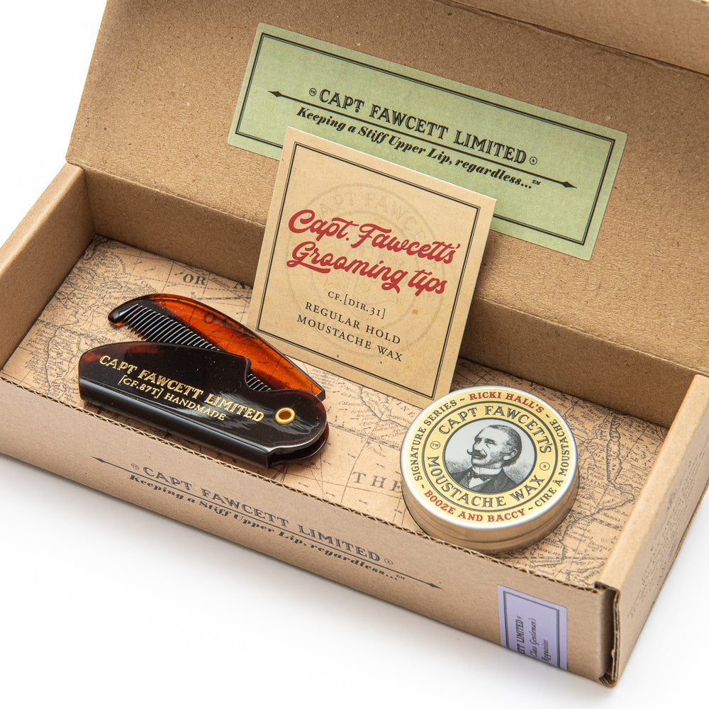 captain-fawcett-moustache-wax-folding-pocket-comb-cf-87t-set-cire-moustache-et-p image 4