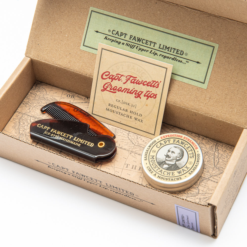 captain-fawcett-moustache-wax-folding-pocket-comb-cf-87t-set-cire-moustache-et-p image 7